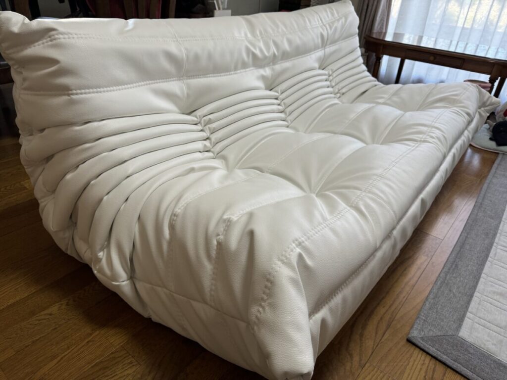 ligne roset・TOGOソファ張り替えメンテナンス